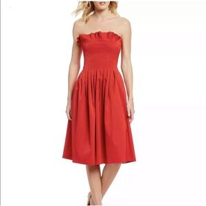 Antonio Melani Red Strapless Dress - Size 6